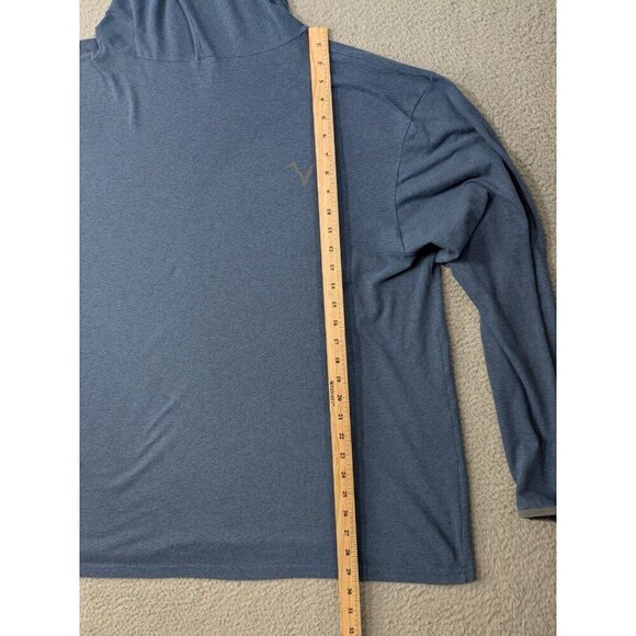 Voormi Hoodie Mens XXL Blue Long Sleeve Hooded Shirt Pullover Lightweight - Picture 8 of 14